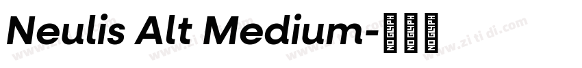 Neulis Alt Medium字体转换